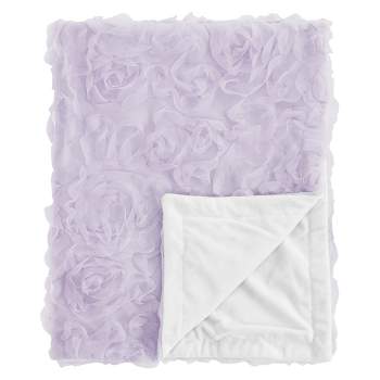 Sweet Jojo Designs Girl Baby Swaddle Blanket Rose Solid Purple