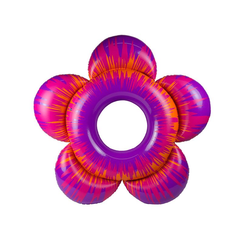 Swim Central 56" Flower Burst Bloomin 1-Person Swimming Pool Inner Tube - Purple/Pink, 2 of 3