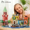 Plaxsoon Venice Main Street Building Set, 2155PCS City Riverside Architecture Model Kit with Flower Shop & Pizzeria Toys for Adults & Teens 10+ - 2 of 4