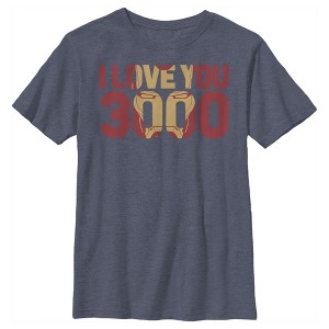 Boy's Marvel Iron Man Love 3000 Mask T-Shirt - 1 of 4