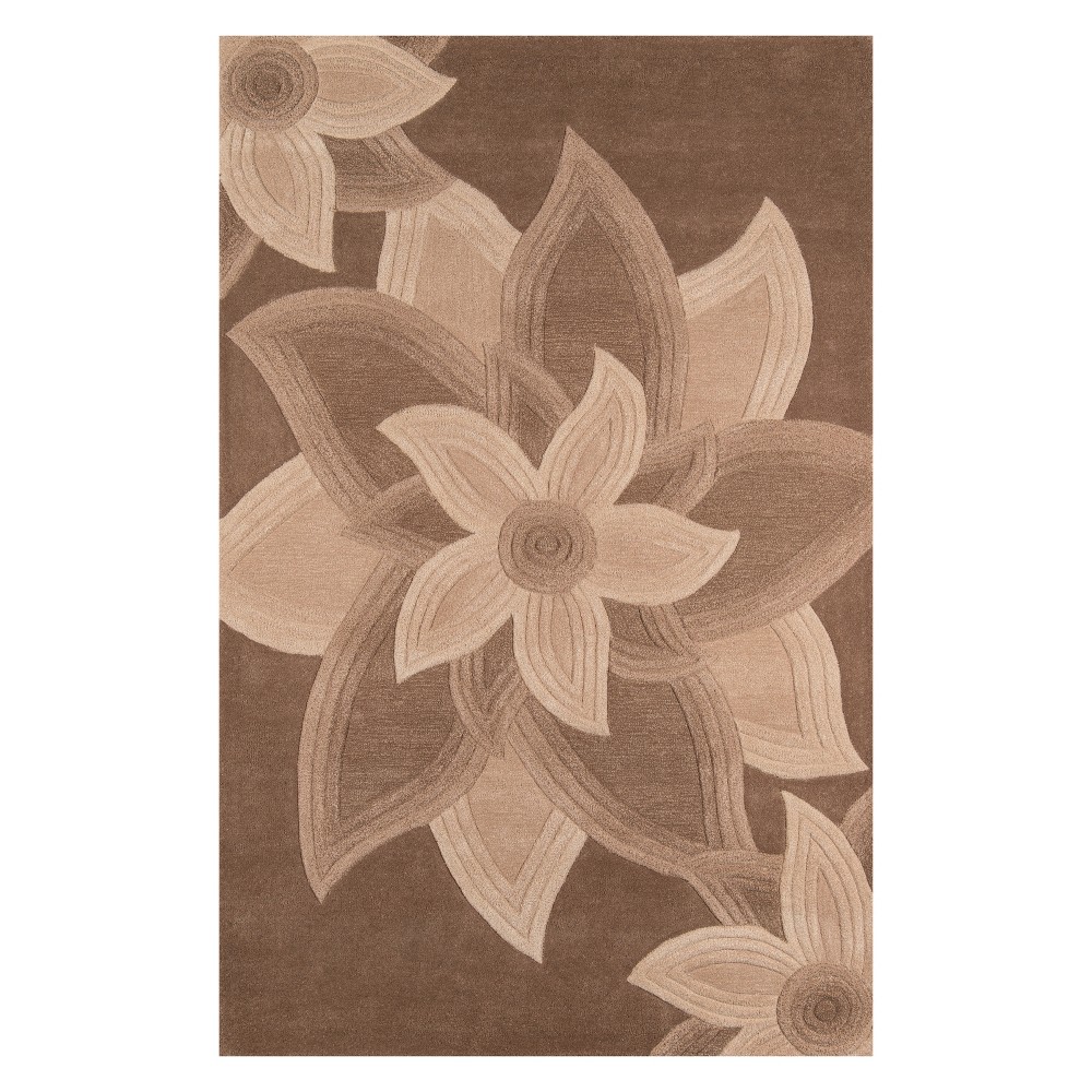 8'x10' Floral Tufted Area Rug Mocha - Momeni