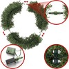 Casafield Artificial Christmas Wreath for Front Door, Window or Mantel, Green Fir Indoor/Outdoor Holiday Décor - 3 of 4
