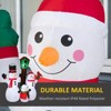 SEVOBAL Inflatable Holiday Decorations Christmas Snowman Christmas Inflatables Outdoor Blow up Christmas Decorations Outdoor, White, 84"*36"*84" - 4 of 4