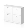 SKRAN Shoe Cabinet,Hidden Slim Narrow Shoe Rack Cabinet with 4 Drawers for Entryway, Foyer,Hallway,Bedroom,Original Wood Color - 4 of 4