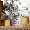 8.5"H and 10.5"H Sullivans Metal Christmas Planter - Set of 2, Silver - 3 of 3
