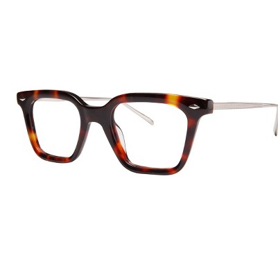 gloss auburn brown tortoise havana/patterned gold accent