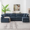 NicBex Modern 130" Chenille Sectional Sofa Modular U Shaped Sofa Couch with 2 Ottomans for Living Room Apartment - 2 of 4