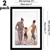 Americanflat Picture Frame with Mat - Modern Design, Shatter-Resistant Glass, Dual Sawtooth Hangers, Ideal for Home and Office Decor (2 Pack) - 2 of 4