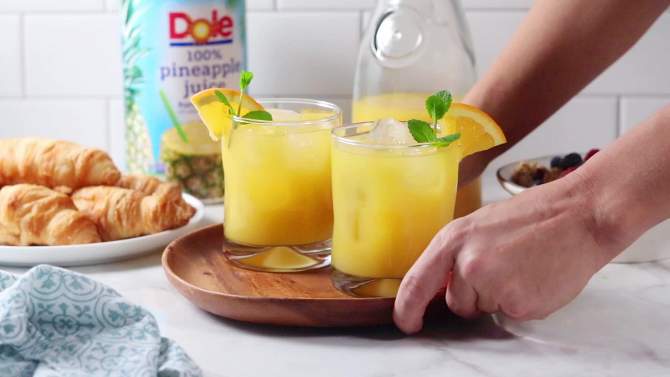 Dole 100% Pineapple Juice - 6pk/6 fl oz Cans, 2 of 9, play video