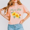 Simply Sage Market Women's Hawaii Girly Flower Short Sleeve Relaxed Fit Cropped Tee - 2 of 3