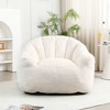 NicBex Fluffy Faux Fur Bean Bag Chair with High-Density Memory Foam Filling,Lazy Sofa Chairs with Armrest,Comfy Lounge Seat for Adults - 2 of 4