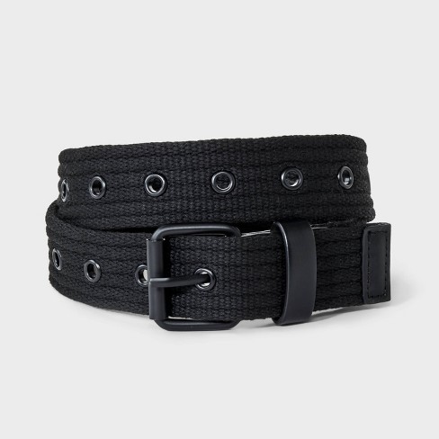 Boys Webbed Belt With Grommets Cat Jack Black Target