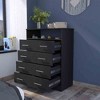 NicBex 4 Drawers Dresser Modern Wooden Cabinet with 4 Drawers and 1 Door Dresser for Closet for Bedroom, Living Room, Hallway - 2 of 4
