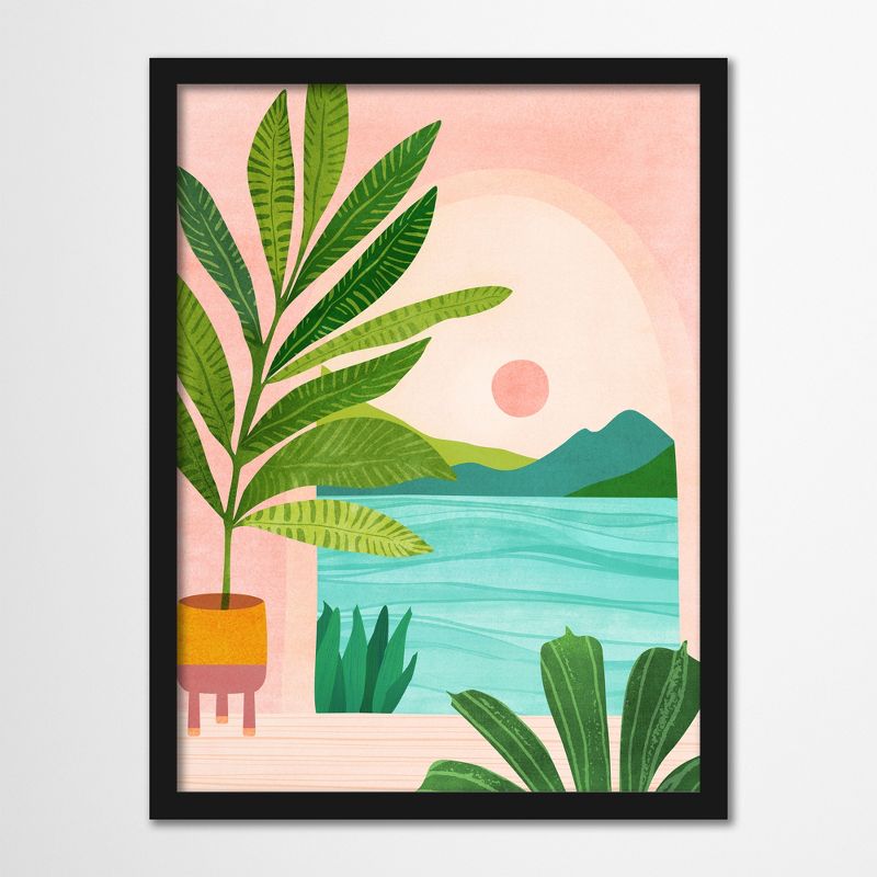 Americanflat Botanical Landscape Wall Art Room Decor - Vacation Views by Modern Tropical, 1 of 7