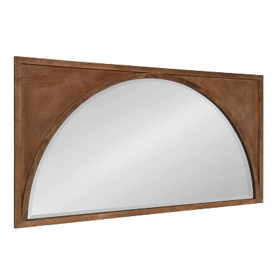 Andover Light Brown Solid Wood Full-Length Arch Mirror