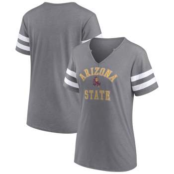 NCAA Arizona State Sun Devils Women's V-Neck Notch T-Shirt