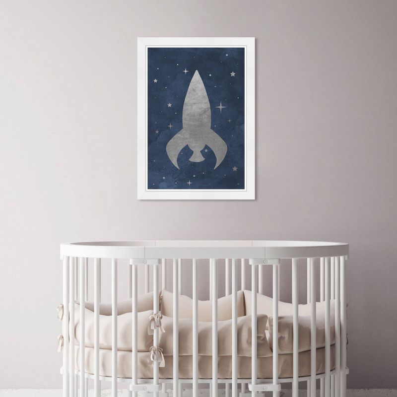 15&#34; x 21&#34; Little Rocket Ship Astronomy and Space Framed Art Print - Wynwood Studio, 5 of 7