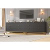 Dresser for Bedroom,Modern Drawer Double Dresser with Gold Handles,Long Storage Organizer for TV Stand & Closet - 4 of 4