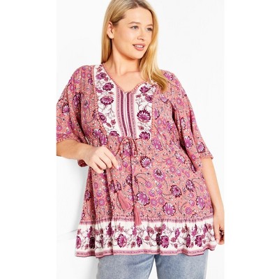 Avenue Women's Plus Size Utopia Brd Tunic