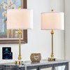 Maxax Rattan Table Lamps Set of 2, Adjustable Height Desk Lamps Shade for Bedroom Nightstand/Living Room - 2 of 4
