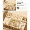Synthetic Leather Huge Jewelry Box Mirrored Watch Organizer Necklace Ring Earring Storage Lockable - 4 of 4