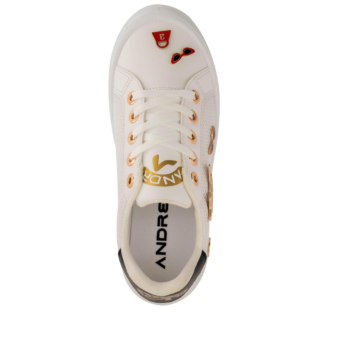 Женские кроссовки Andrea Casual Fashion Sneakers 95944-3908006 White 10, цвет: Белый — фото 4