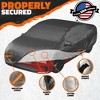 Mockins Heavy Duty Medium Sedan Car Cover - 190"x75"x60" - 250g PVC Cotton Lining - 2 of 4
