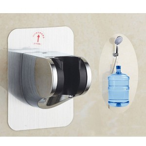 On Wall Mount Shower Bracket,Large Angle Adjustable to Meet Any Space Bathroom Adjustable Sprinkler Shower Plating Free Drilling Base - 1 of 4