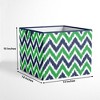 Bacati - MixNMatch Navy/Green Storage Box Large - 3 of 4