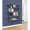 Vynxaria Black Decorative Wall Shelf with Industrial Pipe Design - 2 of 4