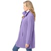 Woman Within Plus Size Fleece Swing Funnel-Neck Coat - 4 of 4
