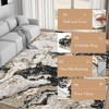COZONY Washable Abstract Rug, Modern Marble Print Low Pile Carpet for Living Room and Office - 3 of 4