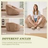 MOONMISS Faux Fur  Comfy Large Beanbag Chair with Filler,Floor Sofa, Accent Couch for Living Room Bedroom Game Room - 4 of 4
