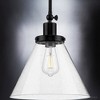 Urban Ambiance Luxury Traditional Pendant 12.5''H x 12''W,  Midnight Black Finish,  Pawtucket Collection, UHP4000 - 4 of 4