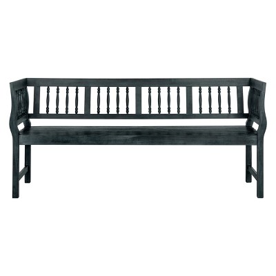 Brentwood Bench Dark Gray/Beige - Safavieh