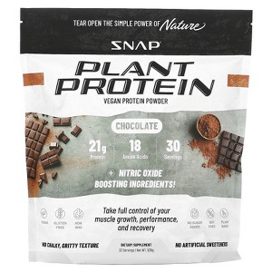 Snap Supplements Plant Protein, Vegan Protein Powder, Chocolate, 939 g - 1 of 2