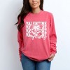 Simply Sage Market Women's Coquette Valentine Vibes Stacked Long Sleeve Garment Dyed Tee - 2 of 4
