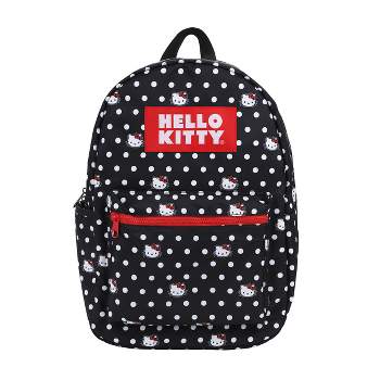 Hello Kitty Head and Polka Dots AOP Travel Backpack