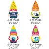 Big Dot of Happiness Gnome Birthday - DIY Shaped Happy Birthday Party Cut-Outs - 24 Count - 2 of 4