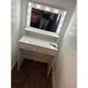 Sapphtopaz Makeup Vanity Desk with Mirror and Lights, 3 Lighting Modes Adjustable Brightness, Makeup Table with Drawer & 2 Level Storage Dresser - 3 of 4