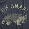 Mens Oh Snap T Shirt Funny Sarcastic Snapping Turtle Joke Tee For Guys - Crazy Dog Men's T Shirt - image 2 of 4