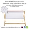 BreathableBaby Breathable Mesh Portable Sleeper, Beech & White, From Bedside to Travel - 2 of 4