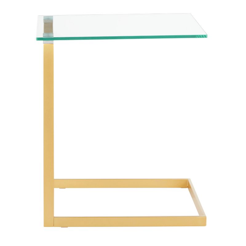 Roman Industrial Side Table Gold - LumiSource, 3 of 9