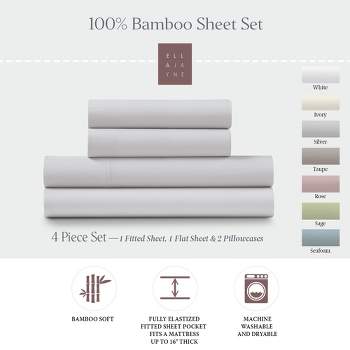 Ella Jayne Viscose from Bamboo Deep-Pocket 4-piece Sheet Set