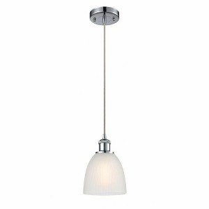 Castile - 1 Light Cord Hung Mini Pendant In Industrial Style-9 Inches Tall and 6 Inches Wide - 1 of 1