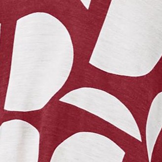 maroon red graphic print