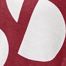 maroon red graphic print