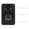 Kanto YUP4 Passive Bookshelf Speakers with 1" Silk Dome Tweeter & 4" Kevlar Woofer - Pair - 2 of 4