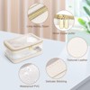 Generic Travel Clear Makeup Bag with Makeup Brush Bag, Leather Make up Case Toiletry Bag - 4 of 4