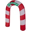 Gemmy Christmas Airblown Inflatable Archway Merry OPP, 7.5 ft Tall, Multi - 4 of 4